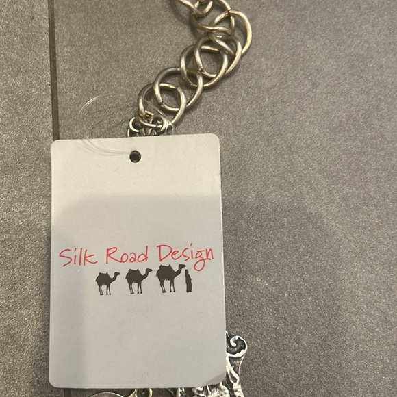 Silk Road Design Pewter Belt - Picture 10 of 11